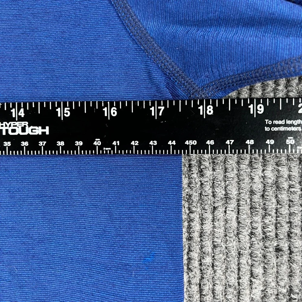Nike Pullover Wool Shirt Mens Small Blue‎ Long Sleeve 1/4 Zip Running Workout